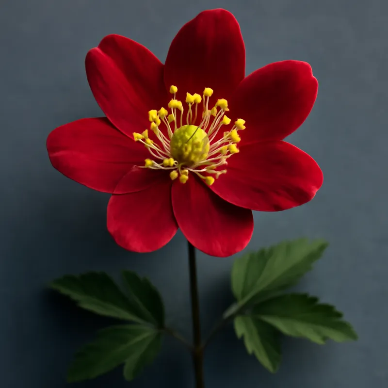 Anémone des bois – rouge – image 1