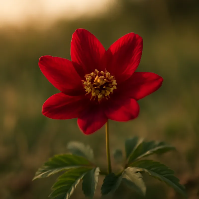 Anémone des bois – rouge – image 4