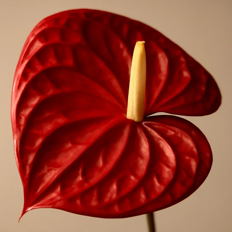 Anthurium (fleur flamant) – rouge – image 2