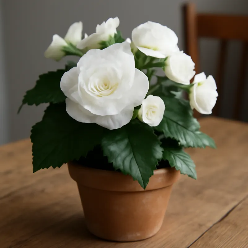 Bégonia – blanc – image 3