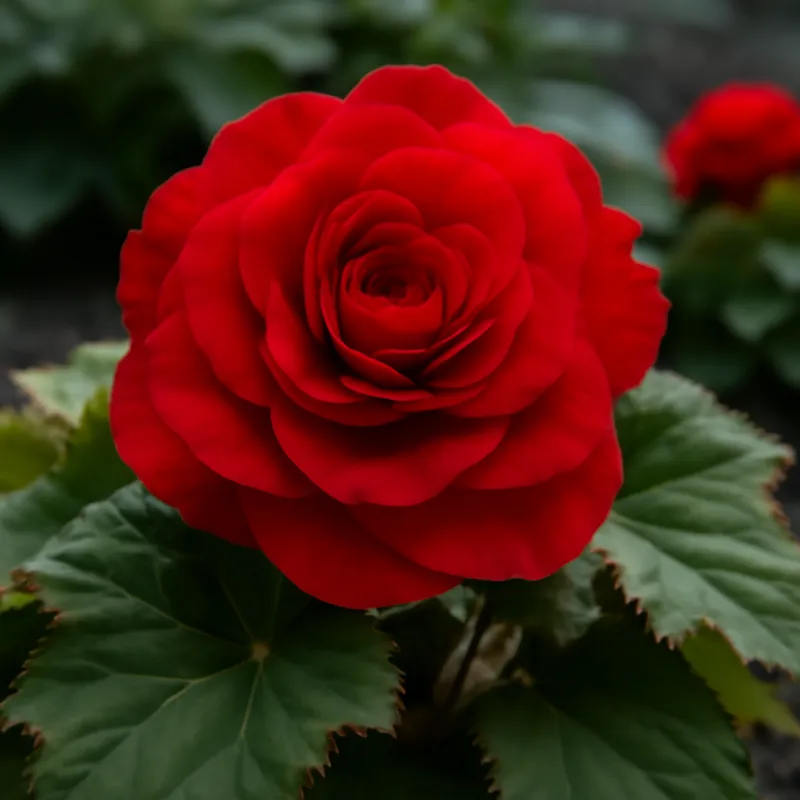 Bégonia – rouge – image 4