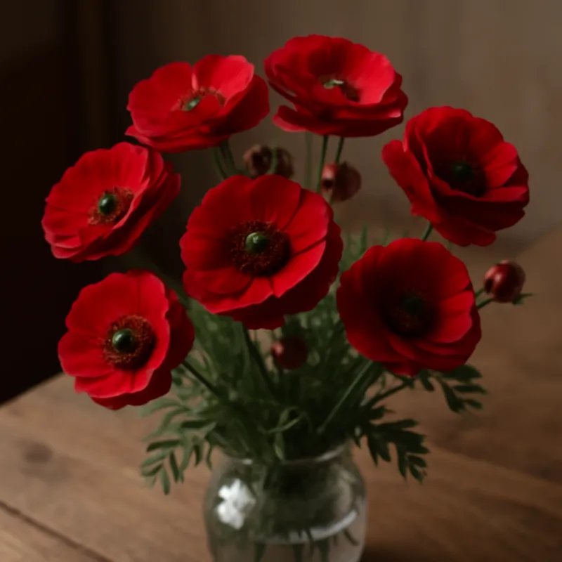 Bouton d'or - rouge - image 3