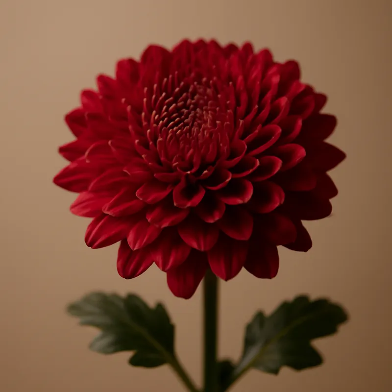 Chrysanthème – rouge – image 1