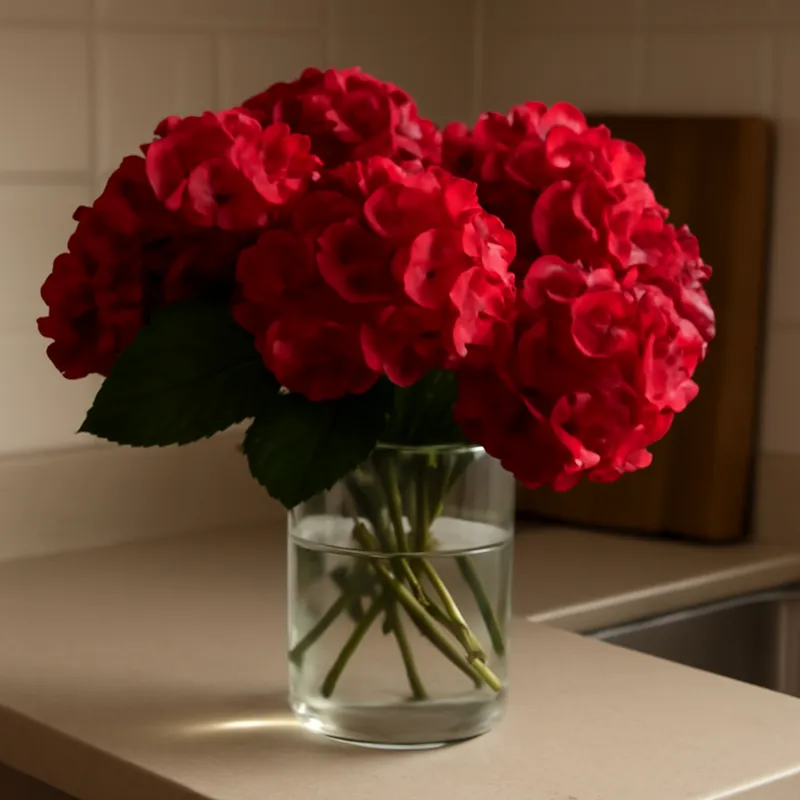 Hortensia – rouge – image 3