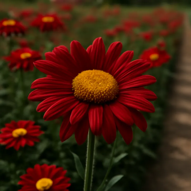 Marguerite des prés – rouge – image 4