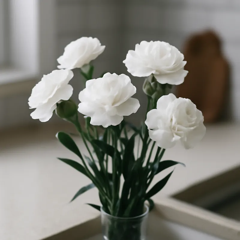 Œillet - blanc - image 3
