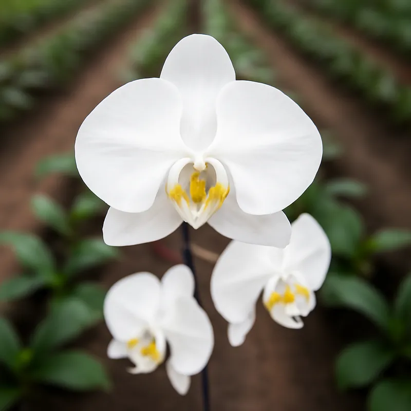 Orchidée (orchidée de mariée) – blanc – image 4