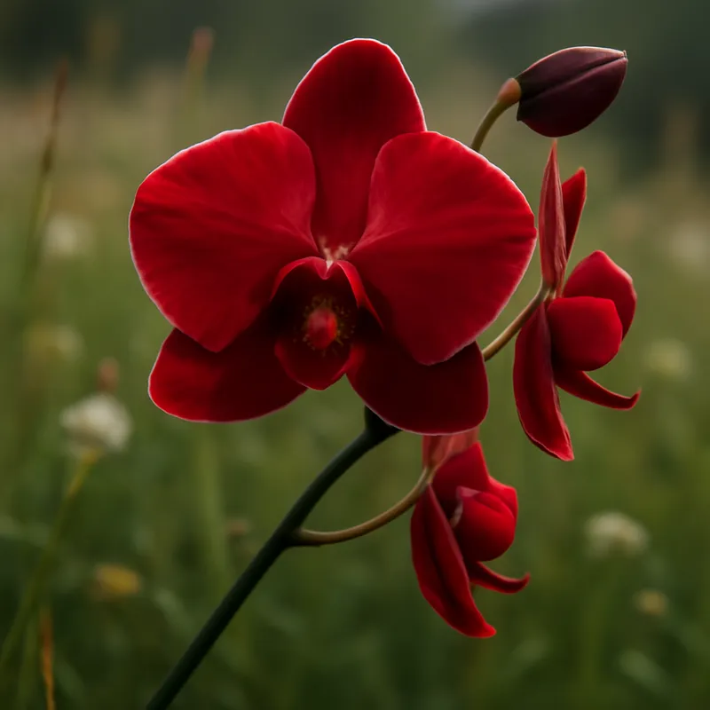 Orchidée (orchidée de mariée) – rouge – image 4