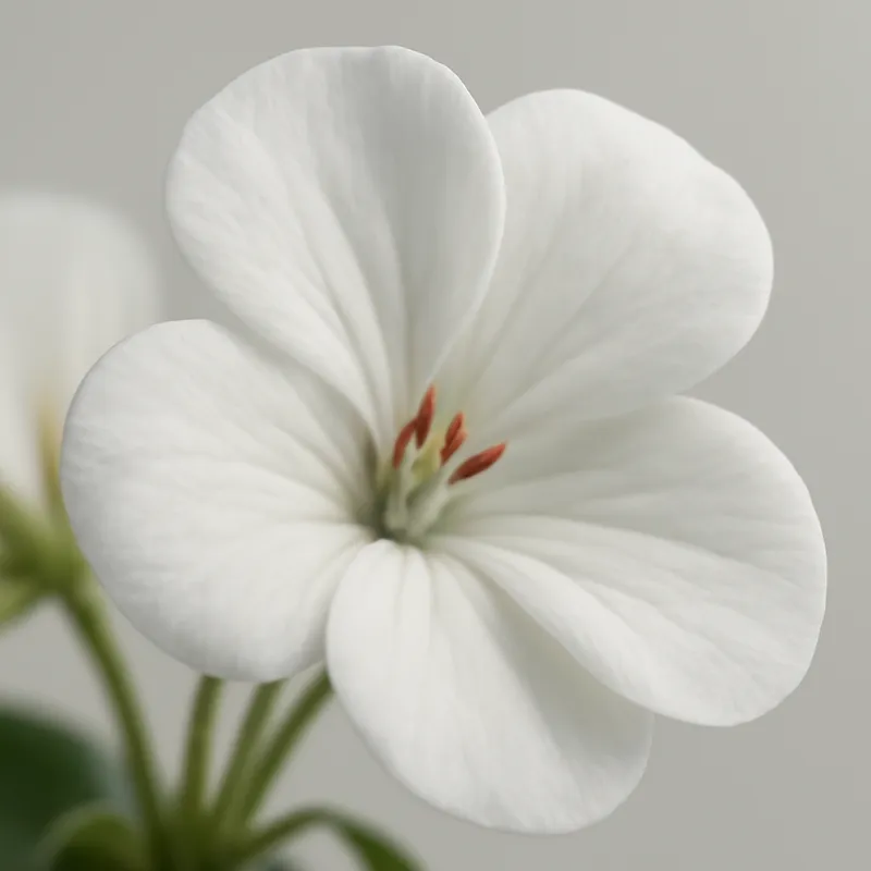 Pélargonium – blanc – image 2