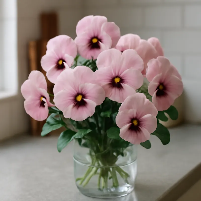 Pensée – rose – image 3