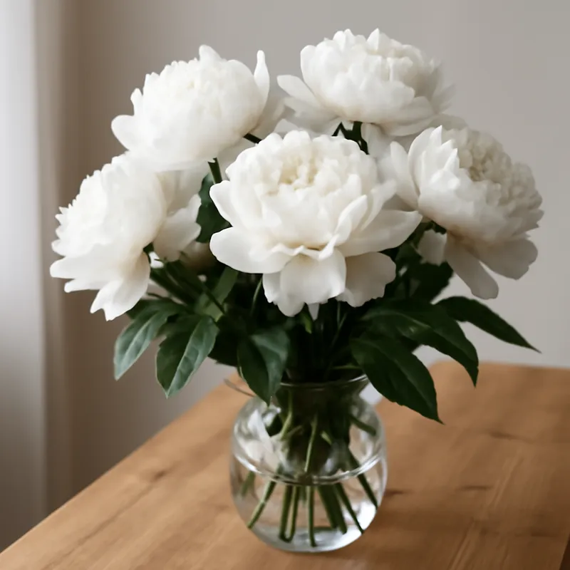 Pivoine - blanc - image 3