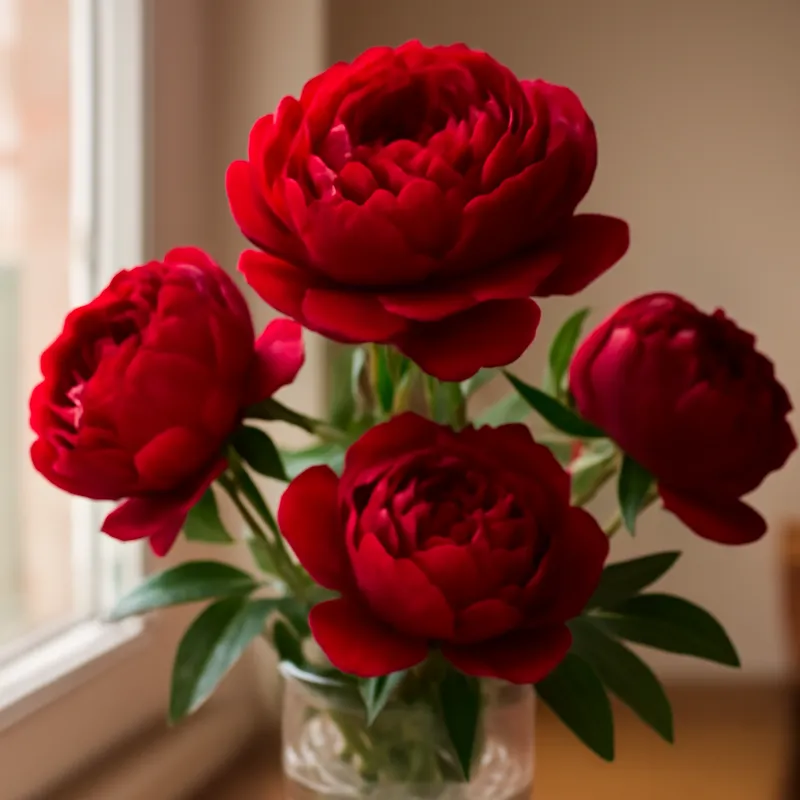Pivoine – rouge – image 3