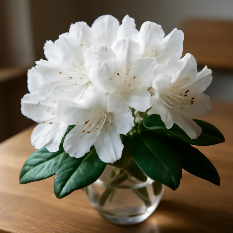 Rhododendron - blanc - image 3