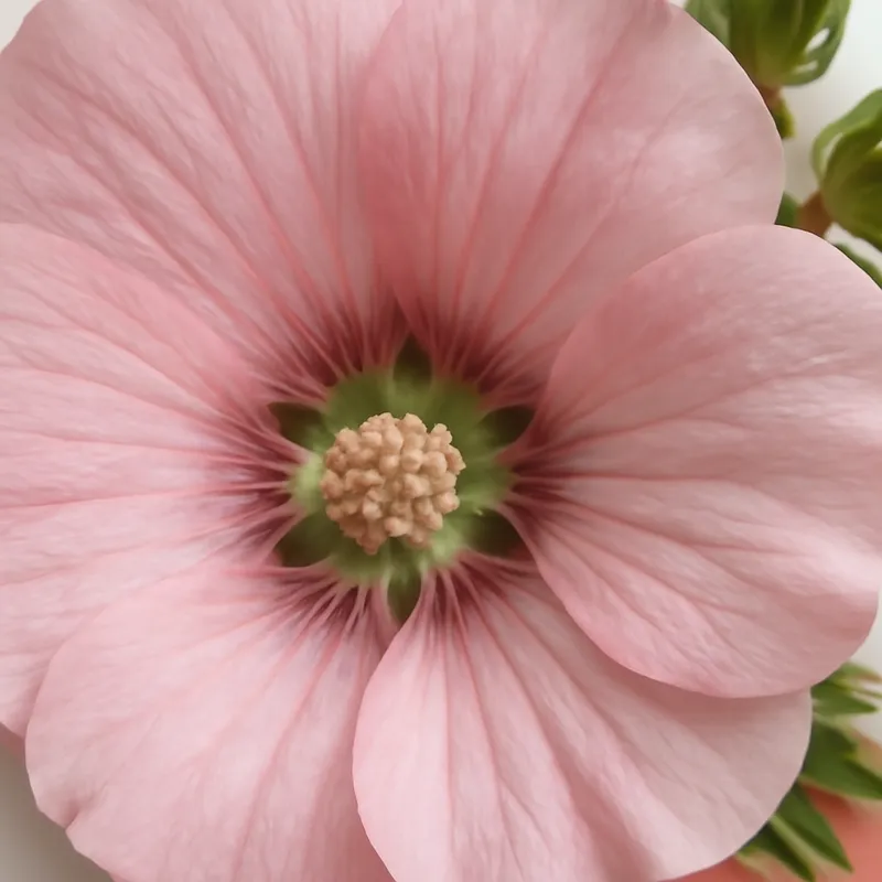 Rose trémière – rose – image 2