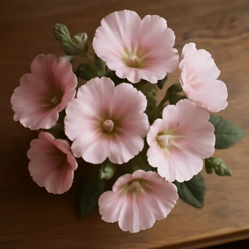 Rose trémière – rose – image 3