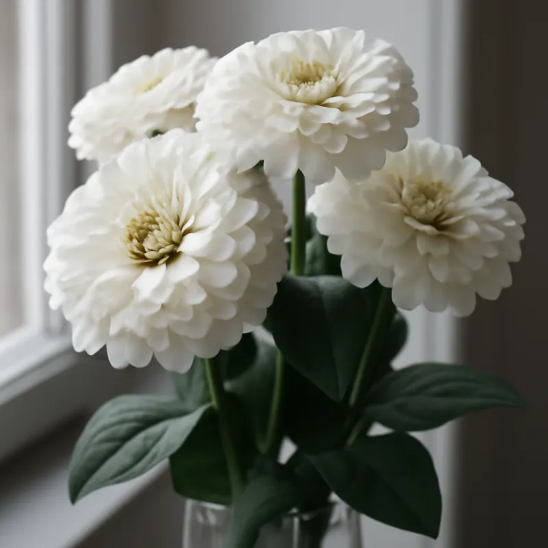 Zinnia – blanc – image 3