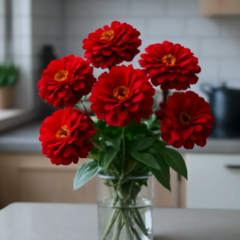 Zinnia – rouge – image 3